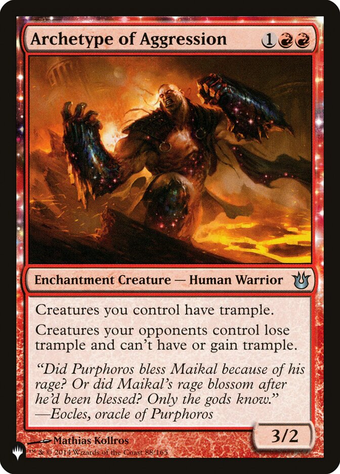 Archetype of Aggression [The List] | Fandemonia Ltd