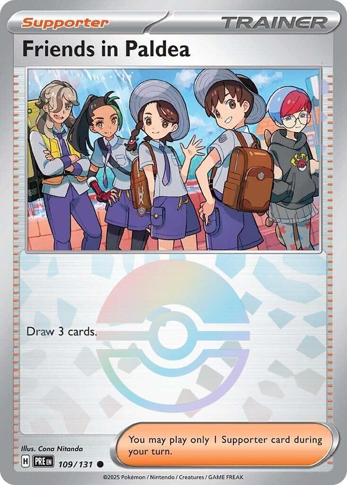 Friends in Paldea (109/131) (Poke Ball Pattern) [Scarlet & Violet: Prismatic Evolutions] | Fandemonia Ltd