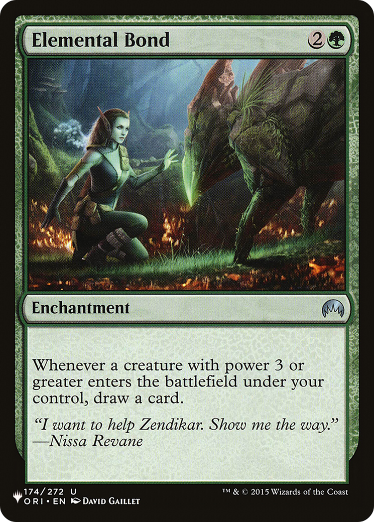 Elemental Bond [The List] | Fandemonia Ltd