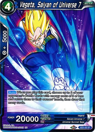 Vegeta, Saiyan of Universe 7 (XD1-02) [Assault of the Saiyans] | Fandemonia Ltd