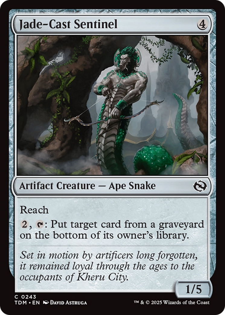 Jade-Cast Sentinel [Tarkir: Dragonstorm] | Fandemonia Ltd