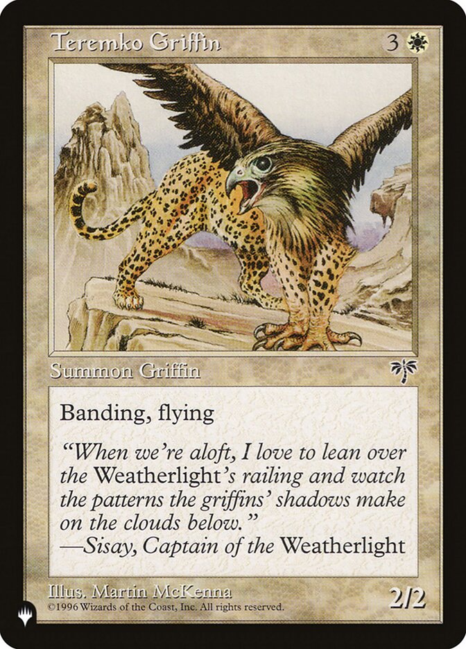 Teremko Griffin [The List] | Fandemonia Ltd