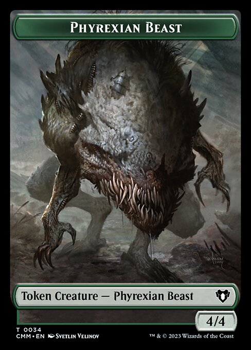 Eldrazi Scion // Phyrexian Beast Double-Sided Token [Commander Masters Tokens] | Fandemonia Ltd