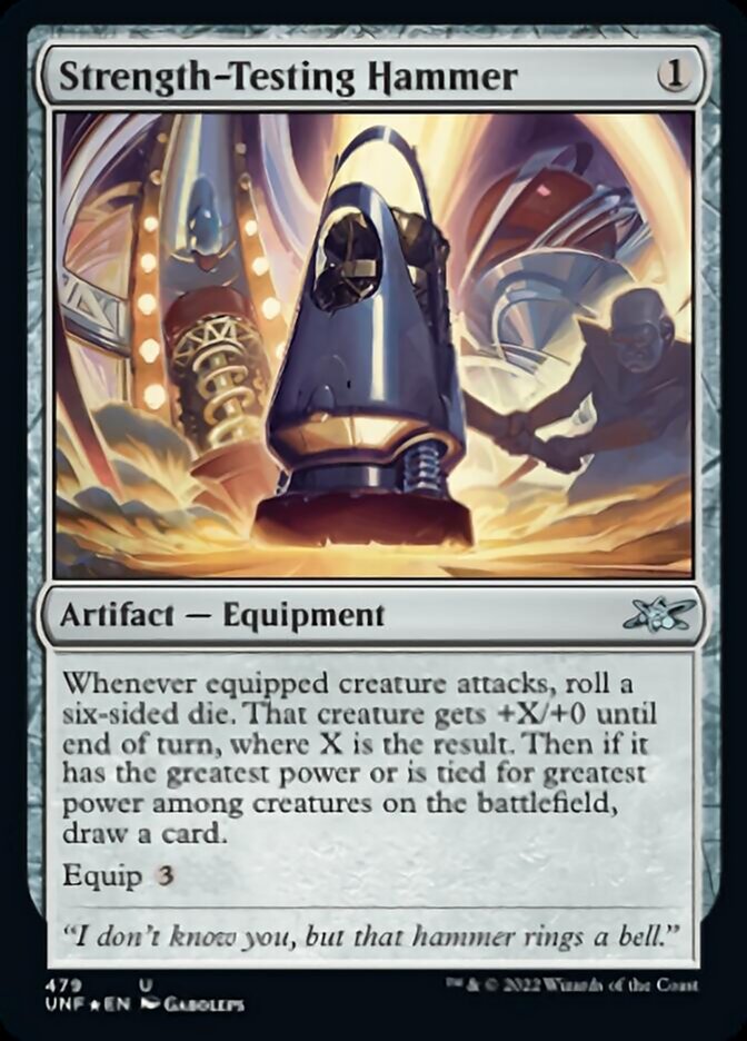 Strength-Testing Hammer (Galaxy Foil) [Unfinity] | Fandemonia Ltd
