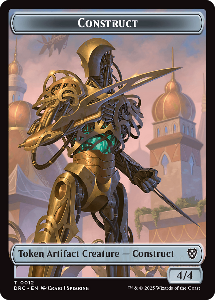 Construct // Golem (0013) Double-Sided Token [Aetherdrift Tokens] | Fandemonia Ltd