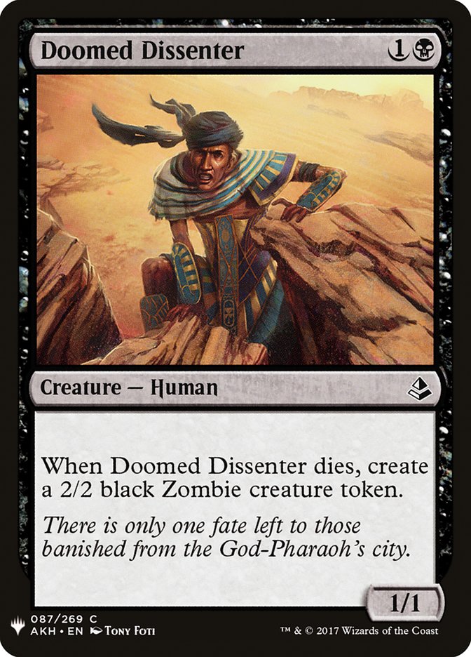 Doomed Dissenter [Mystery Booster] | Fandemonia Ltd