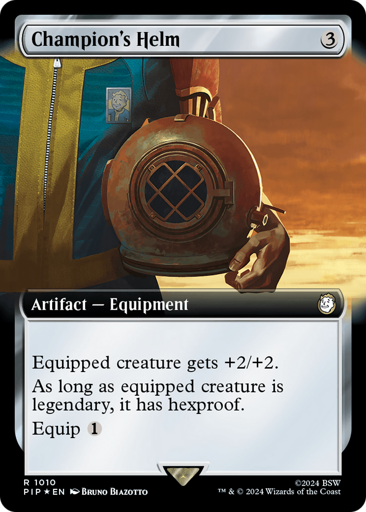 Champion's Helm (Extended Art) (Surge Foil) [Fallout] | Fandemonia Ltd