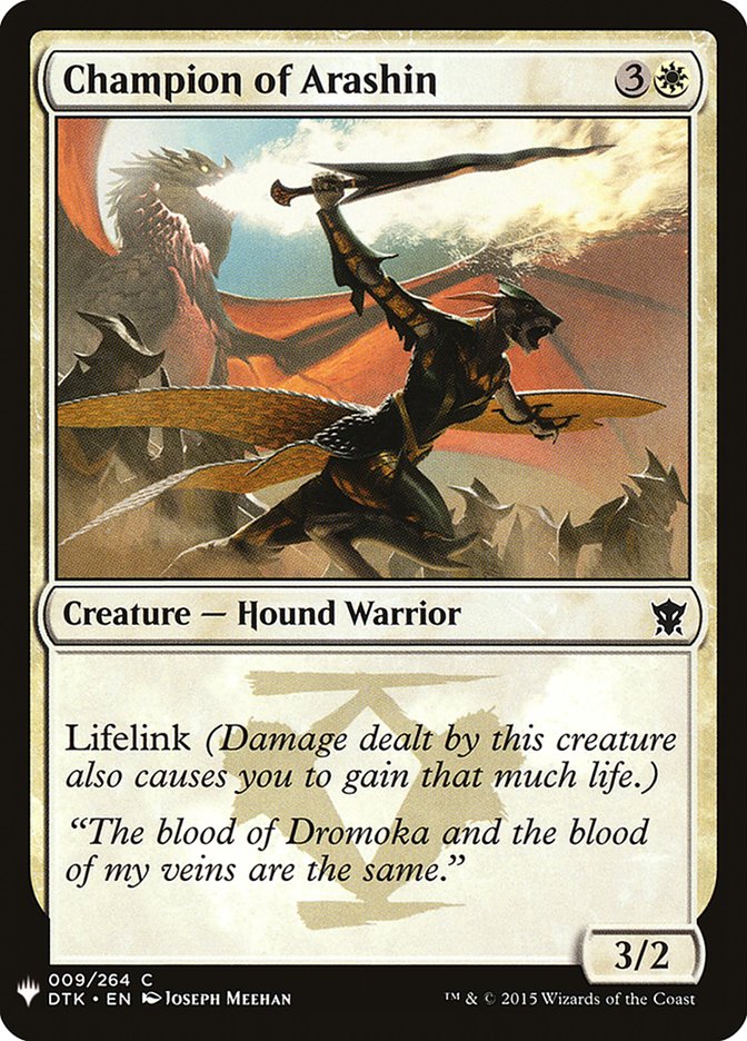 Champion of Arashin [Mystery Booster] | Fandemonia Ltd