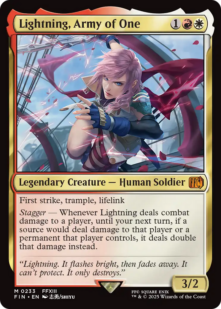 Lightning, Army of One [FINAL FANTASY] | Fandemonia Ltd