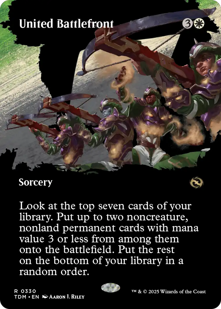 United Battlefront (Borderless) [Tarkir: Dragonstorm] | Fandemonia Ltd