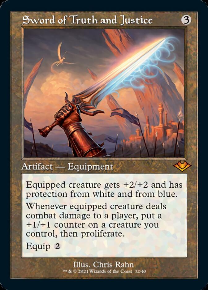 Sword of Truth and Justice (Retro Foil Etched) [Modern Horizons] | Fandemonia Ltd