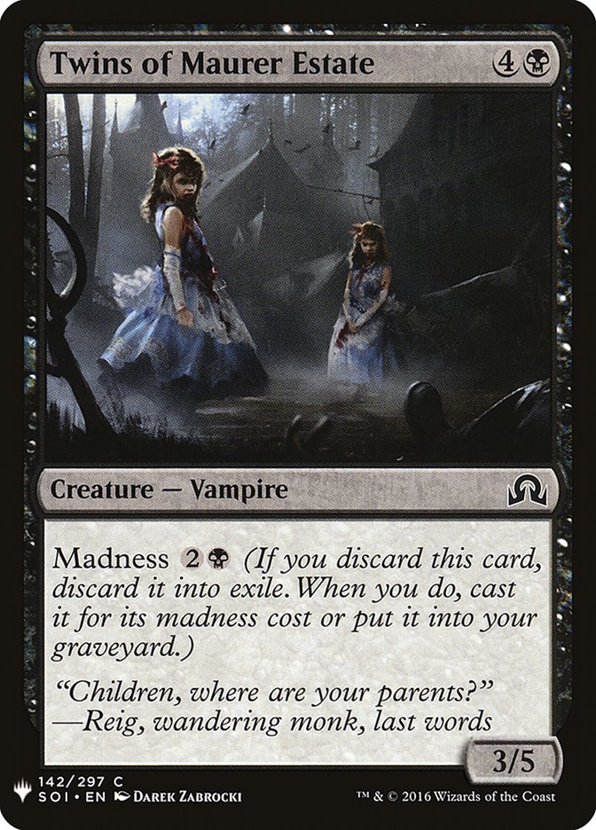 Twins of Maurer Estate [Mystery Booster] | Fandemonia Ltd