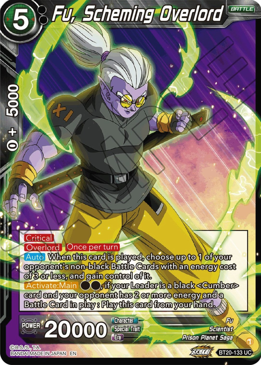 Fu, Scheming Overlord (BT20-133) [Power Absorbed] | Fandemonia Ltd