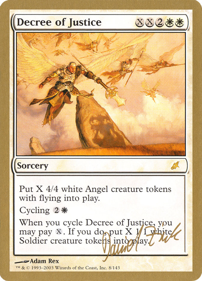 Decree of Justice (Daniel Zink) [World Championship Decks 2003] | Fandemonia Ltd