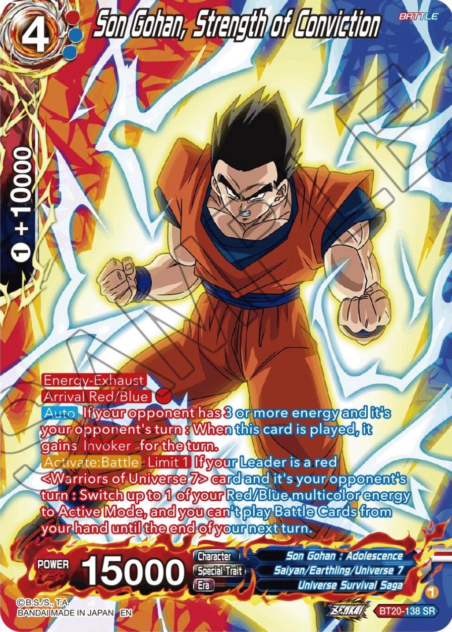 Son Gohan, Strength of Conviction (Silver Foil) (BT20-138) [Power Absorbed] | Fandemonia Ltd
