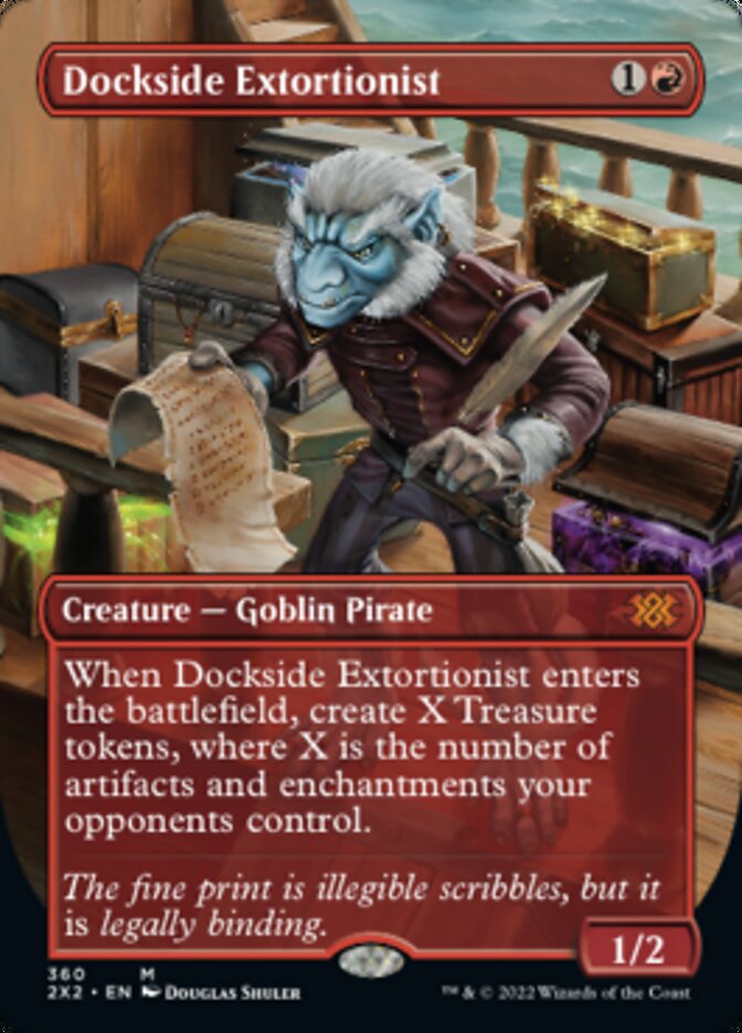 Dockside Extortionist (Borderless Alternate Art) [Double Masters 2022] | Fandemonia Ltd