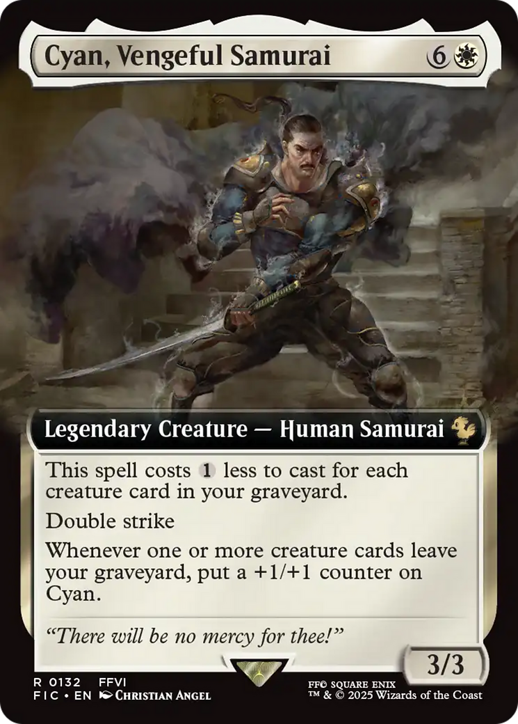 Cyan, Vengeful Samurai (Extended Art) [FINAL FANTASY Commander] | Fandemonia Ltd
