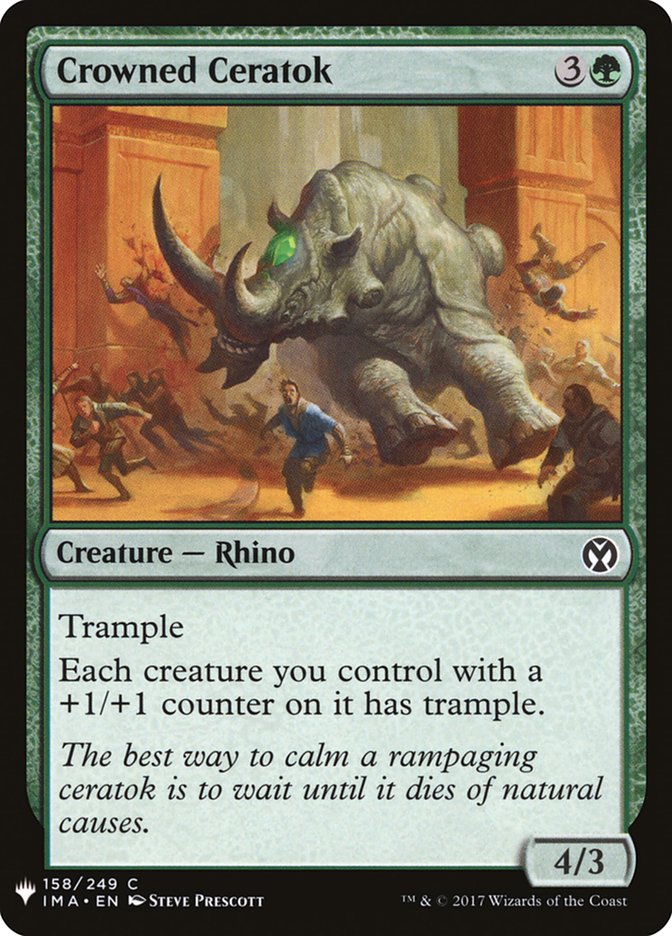 Crowned Ceratok [Mystery Booster] | Fandemonia Ltd