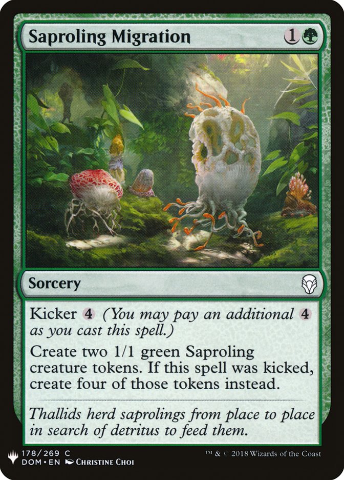 Saproling Migration [Mystery Booster] | Fandemonia Ltd