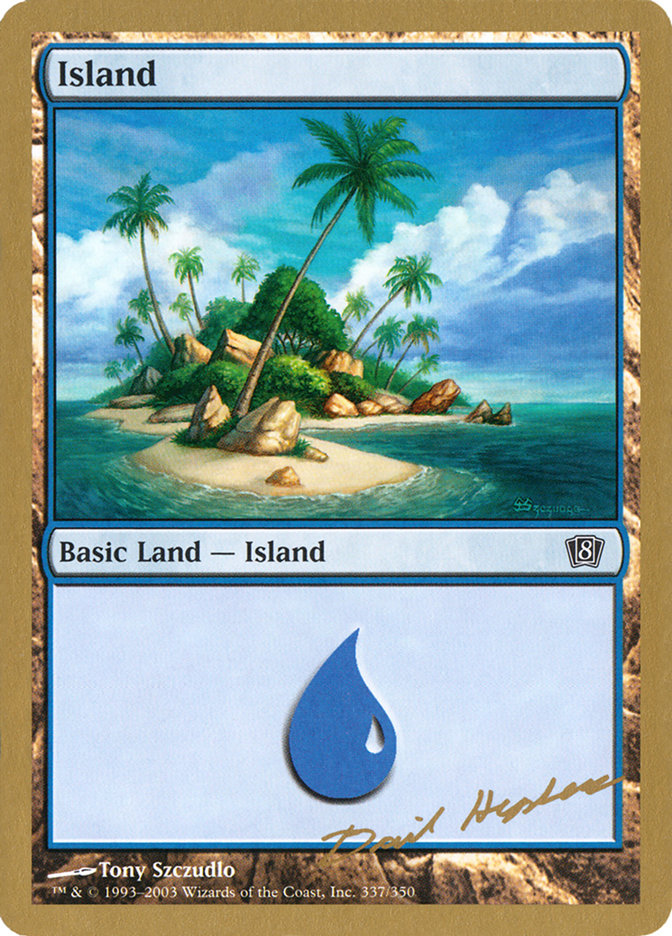 Island (dh337) (Dave Humpherys) [World Championship Decks 2003] | Fandemonia Ltd