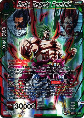 Broly, Tragedy Foretold (SPR) (BT7-115) [Assault of the Saiyans] | Fandemonia Ltd