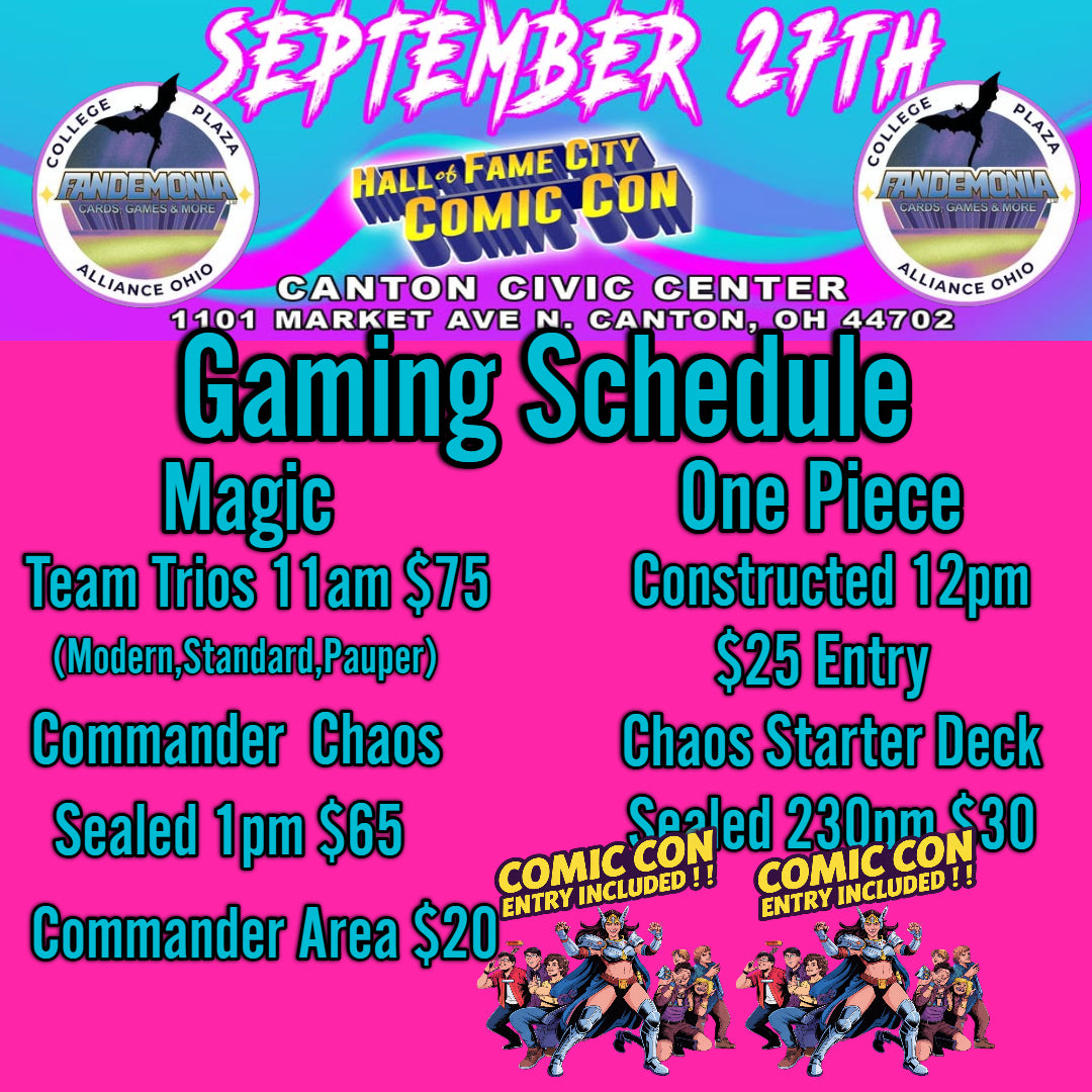 Commander Area Hall Of Fame City Comic Con | Fandemonia Ltd