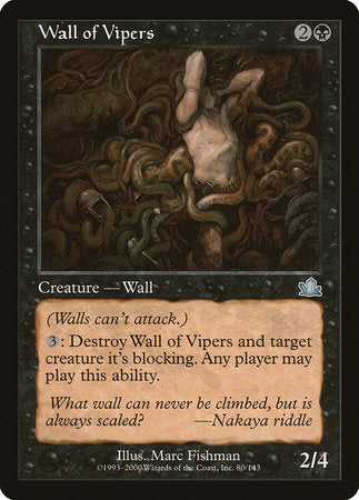 Wall of Vipers [Prophecy] | Fandemonia Ltd