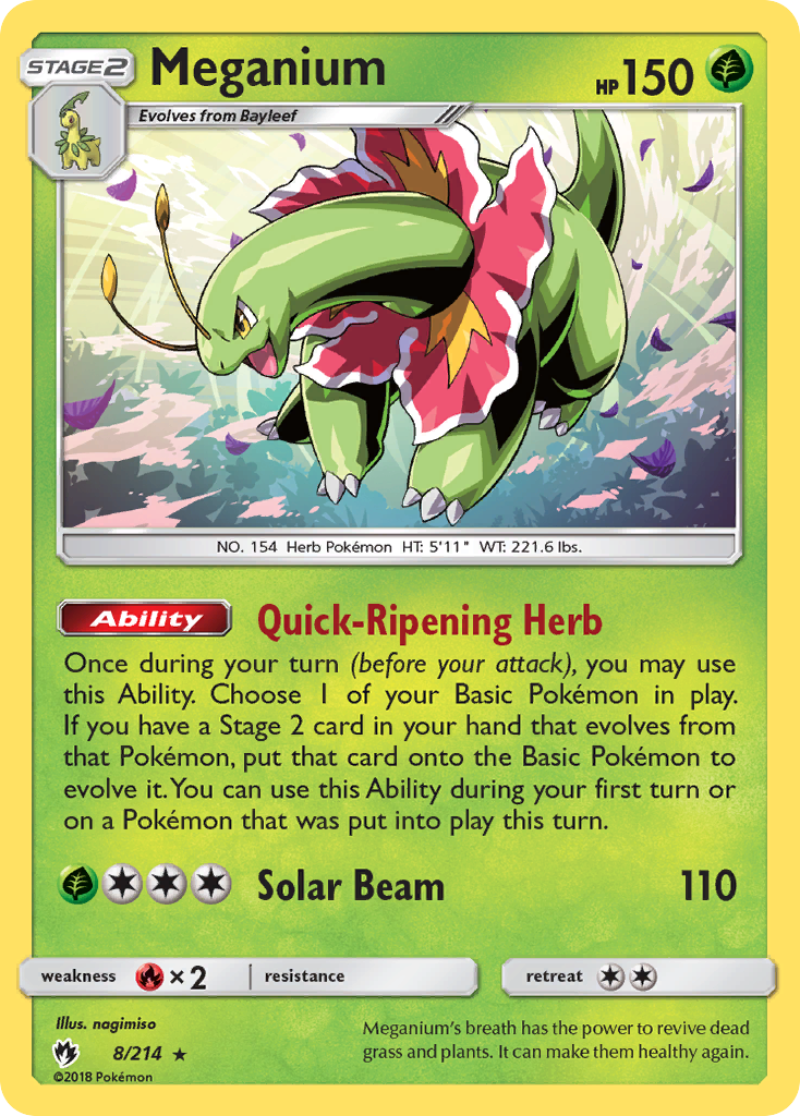 Meganium (8/214) [Sun & Moon: Lost Thunder] | Fandemonia Ltd