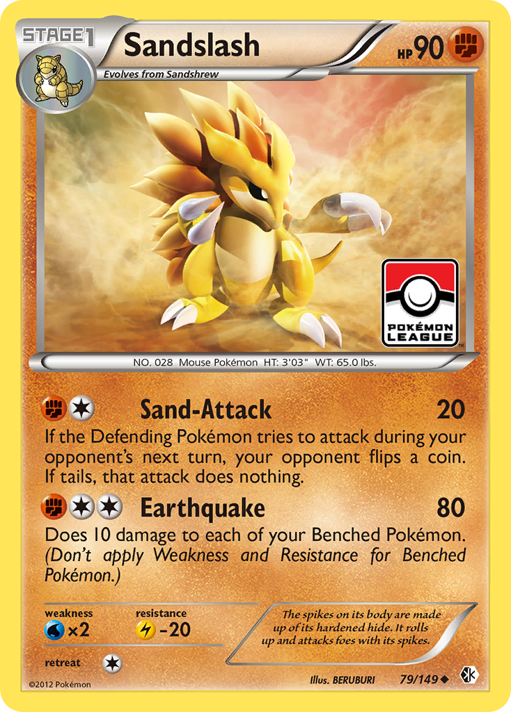 Sandslash (79/149) [Black & White: Boundaries Crossed] | Fandemonia Ltd