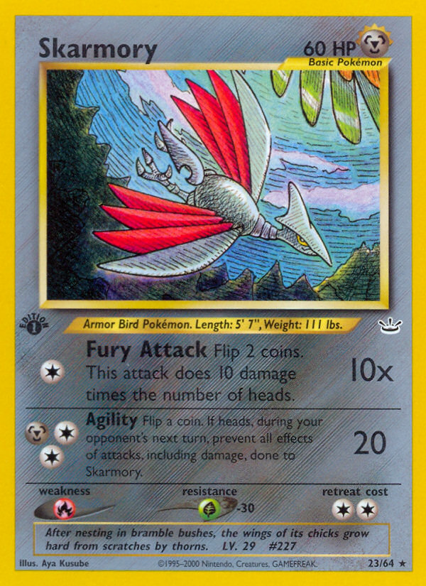 Skarmory (23/64) [Neo Revelation 1st Edition] | Fandemonia Ltd