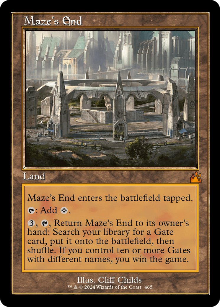 Maze's End (Retro Frame) [Ravnica Remastered] | Fandemonia Ltd