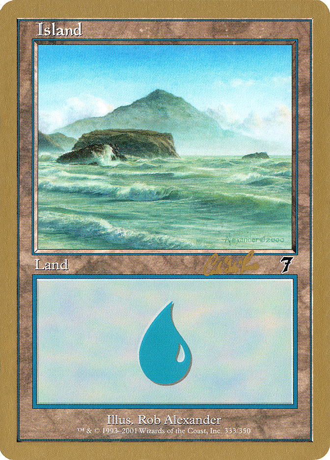 Island (cr333) (Carlos Romao) [World Championship Decks 2002] | Fandemonia Ltd