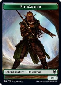 Elf Warrior // Koma's Coil Double-sided Token [Kaldheim Tokens] | Fandemonia Ltd