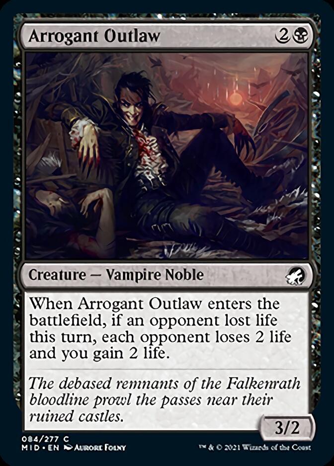 Arrogant Outlaw [Innistrad: Midnight Hunt] | Fandemonia Ltd