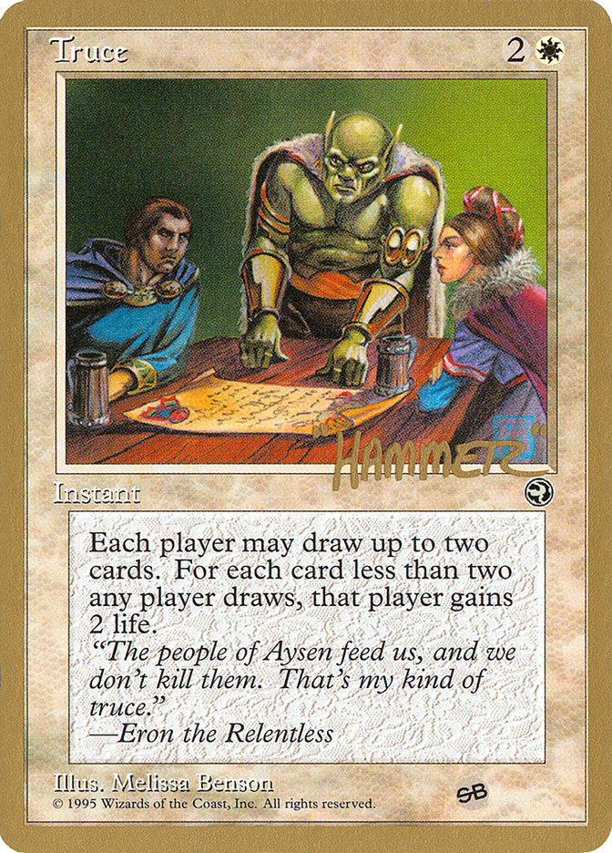 Truce (Shawn "Hammer" Regnier) (SB) [Pro Tour Collector Set] | Fandemonia Ltd