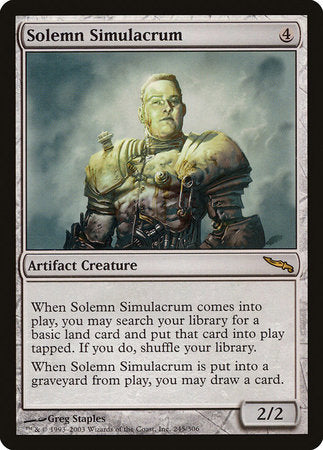 Solemn Simulacrum [Mirrodin] | Fandemonia Ltd