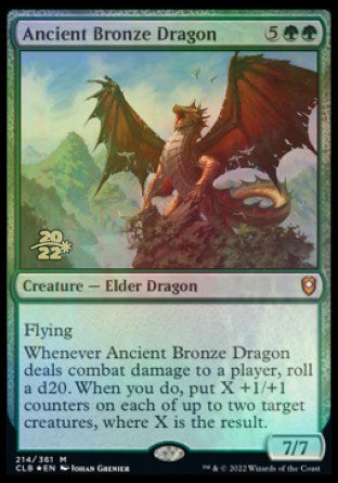 Ancient Bronze Dragon [Commander Legends: Battle for Baldur's Gate Prerelease Promos] | Fandemonia Ltd