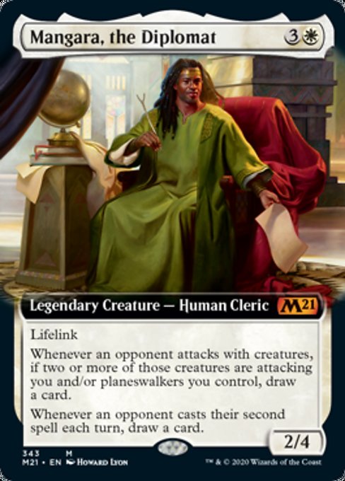 Mangara, the Diplomat (Extended Art) [Core Set 2021] | Fandemonia Ltd