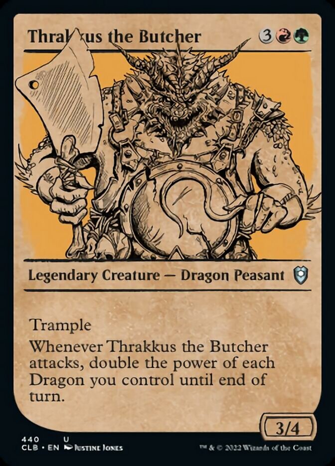 Thrakkus the Butcher (Showcase) [Commander Legends: Battle for Baldur's Gate] | Fandemonia Ltd