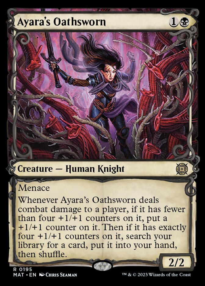 Ayara's Oathsworn (Showcase Halo Foil) [March of the Machine: The Aftermath] | Fandemonia Ltd