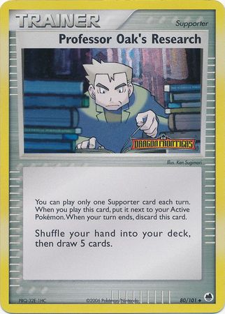 Professor Oak's Research (80/101) (Stamped) [EX: Dragon Frontiers] | Fandemonia Ltd