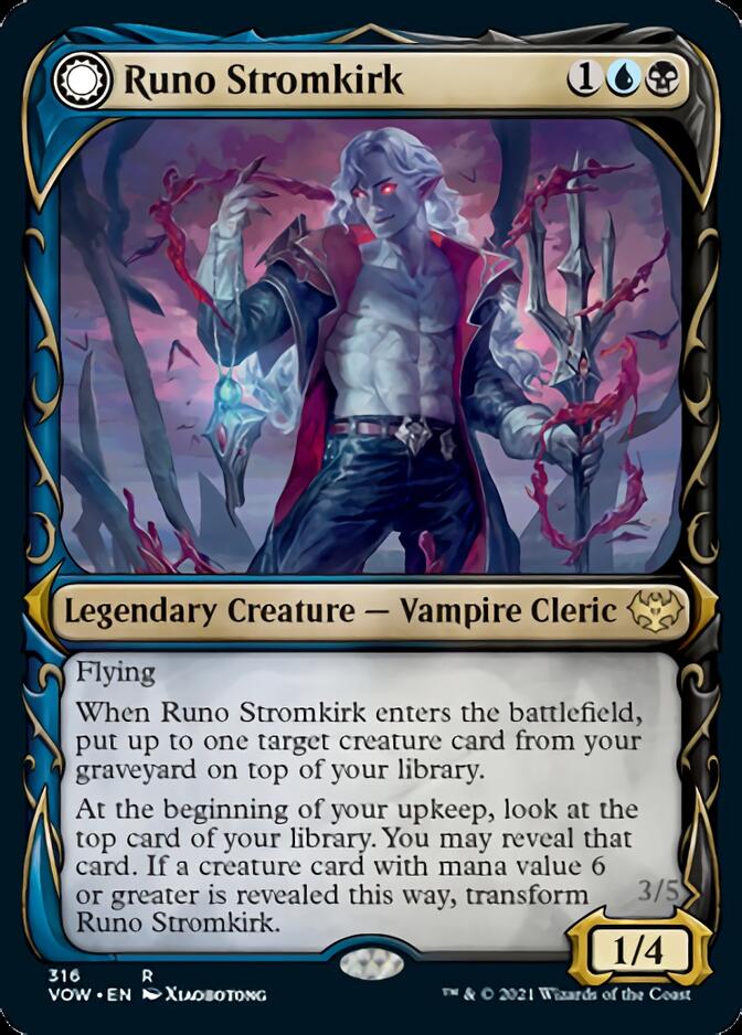Runo Stromkirk // Krothuss, Lord of the Deep (Showcase Fang Frame) [Innistrad: Crimson Vow] | Fandemonia Ltd
