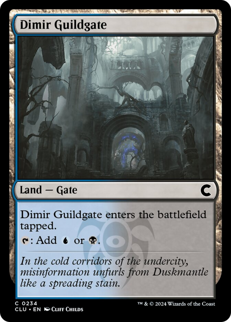 Dimir Guildgate [Ravnica: Clue Edition] | Fandemonia Ltd