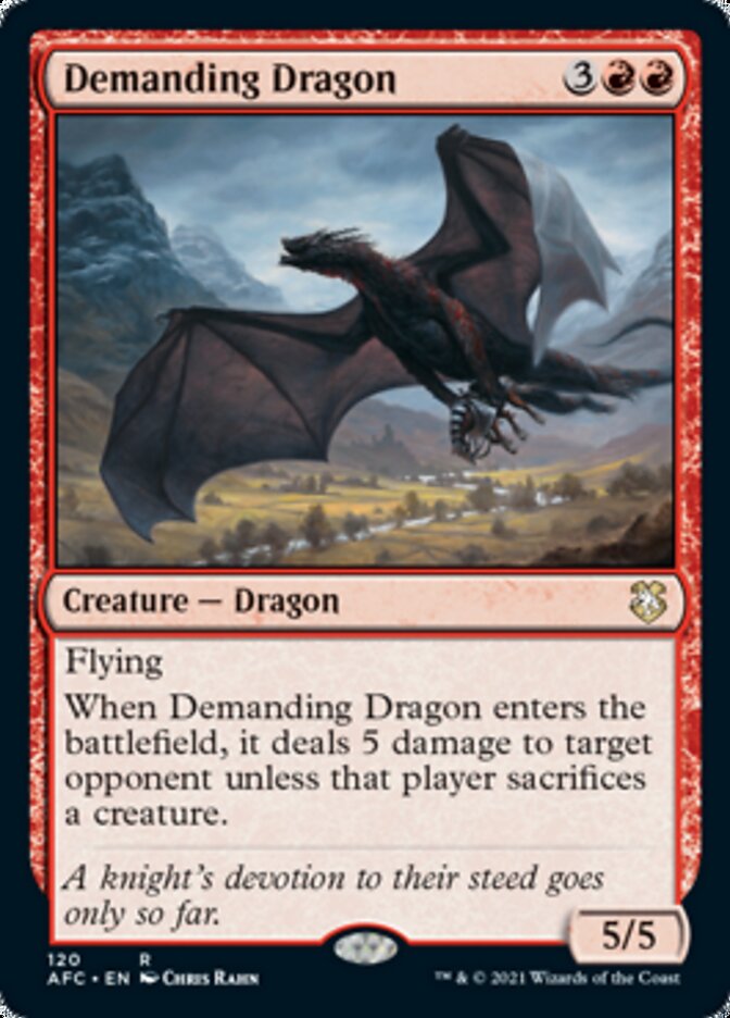 Demanding Dragon [Dungeons & Dragons: Adventures in the Forgotten Realms Commander] | Fandemonia Ltd