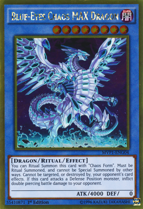 Blue-Eyes Chaos MAX Dragon [MVP1-ENG04] Gold Rare | Fandemonia Ltd
