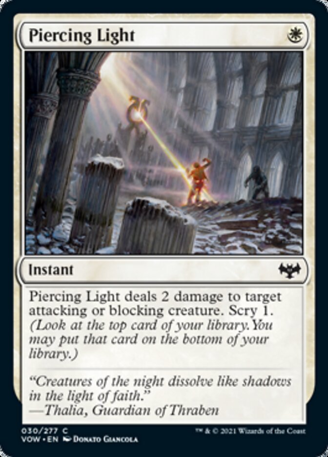 Piercing Light [Innistrad: Crimson Vow] | Fandemonia Ltd