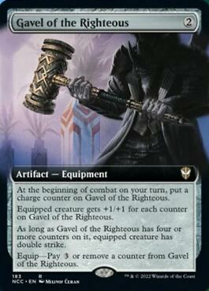 Gavel of the Righteous (Extended Art) [Streets of New Capenna Commander] | Fandemonia Ltd