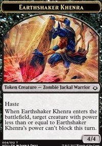 Earthshaker Khenra // Cat Double-sided Token [Hour of Devastation Tokens] | Fandemonia Ltd