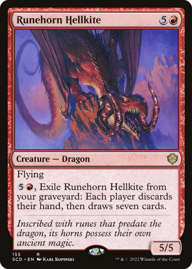 Runehorn Hellkite [Starter Commander Decks] | Fandemonia Ltd