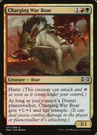 Charging War Boar [Ravnica Allegiance] | Fandemonia Ltd